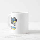 Halb philippinisch halb ukrainisches Mädchen Phili Kaffeetasse (Vorderseite Links)
