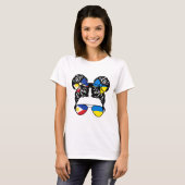 Halb philippinisch halb ukrainisches Mädchen Phili T-Shirt (Vorne ganz)