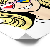 Halb polnisch halb ukrainisches kleines Mädchen Poster (Ecke)