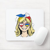 Halb Polnisch Halb Ukrainisches Mädchen Mousepad (Mit Mouse)