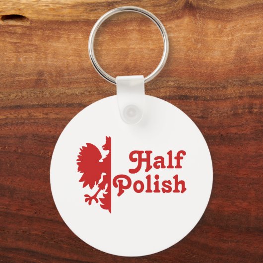 Halb Polnisch Schlüsselanhänger (Vorderseite)