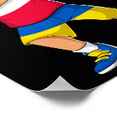 Halb polnisch ukrainischer Junge Polen Ukraine Fla Poster (Ecke)