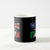 Halb puerto-ricanisch und halb italienisch Flaggen Kaffeetasse (Mittel)