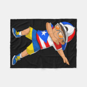 Halb puerto-ricanischer halb ukrainischer Junge Pu Fleecedecke (Vorderseite (Horizontal))