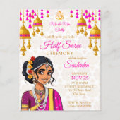 Halb-Saree-Zeremonie-Budget laden niedliche indisc (Vorderseite)