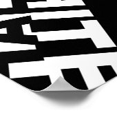 Halb schwarz oder halb weiß ? poster (Ecke)