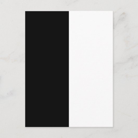 Halb schwarz und halb weiß Mittelmaß passen sich d Postkarte (Vorderseite)