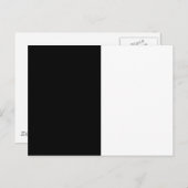 Halb schwarz und halb weiß Mittelmaß passen sich d Postkarte (Vorne/Hinten)