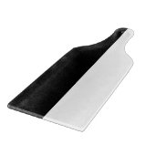 Halb schwarz und halb weiß Mittelmaß passen sich d Schneidebrett (Ecke)