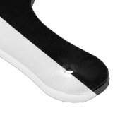 Halb schwarz und halb weiß Mittelmaß passen sich d Schneidebrett (Ecke)