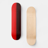 Halb schwarze und rote einfache Skate-Plattform Skateboard (Vorderseite)