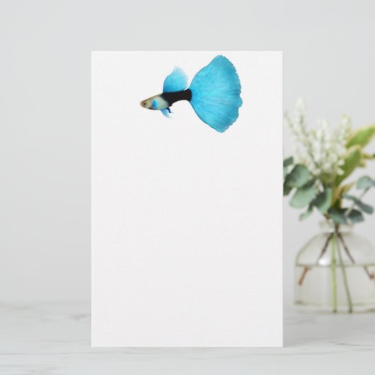 Halb schwarzes blaues extravagantes briefpapier (Stehend Vorderseite)