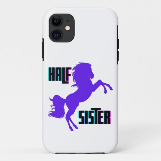 Halb Schwester Lila Pony Sibling Case-Mate iPhone Hülle (Rückseite)