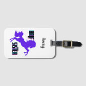 Halb Schwester Lila Pony Sibling Gepäckanhänger (Vorderseite (Horizontal))