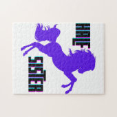 Halb Schwester Lila Pony Sibling Puzzle (Horizontal)