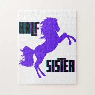 Halb Schwester Lila Pony Sibling Puzzle