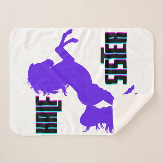 Halb Schwester Lila Pony Sibling Sherpadecke (Vorderseite (Horizontal))