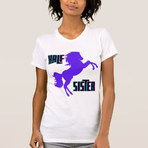 Halb Schwester Lila Pony Sibling T-Shirt