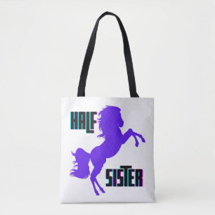 Halb Schwester Lila Pony Sibling Tasche