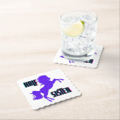 Halb Schwester Lila Pony Sibling Untersetzer (Vor Ort)