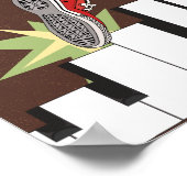 Halb-Stufen-Musikposter Poster (Ecke)