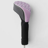 Halb-Tarnung doppelt Grau und Rosa Golf Headcover (angewinkelt)