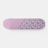 Halb-Tarnung doppelt Grau und Rosa Skateboard (Horizontal)