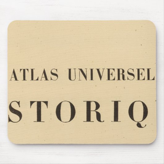 Halb Titel Atlas universel Historik Mousepad (Vorne)