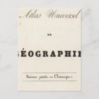 Halb Titel Atlas universel Ozeanien