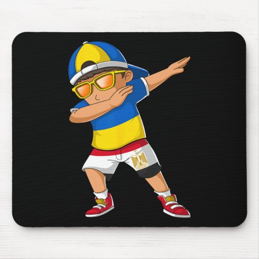 Halb ukrainischer ägyptischer Junge Ukraine Ägypte Mousepad (Vorne)