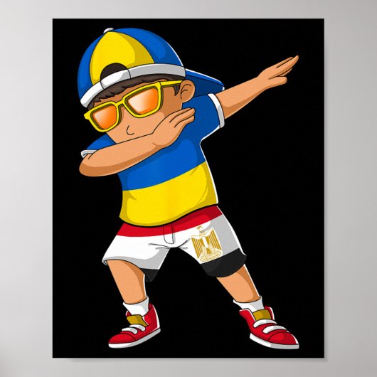 Halb ukrainischer ägyptischer Junge Ukraine Ägypte Poster (Vorne)