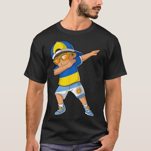 Halb ukrainischer argentinischer Junge Ukraine Arg T-Shirt (Vorderseite)
