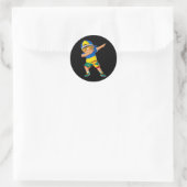 Halb ukrainischer grenadischer Junge Ukraine Grena Runder Aufkleber (Tasche)