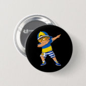 Halb ukrainischer uruguayischer Junge Ukraine Urug Button (Vorne & Hinten)