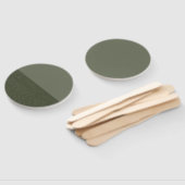 Halb- und halb-Moos-Handlüfter mit grünem Kopf Fächer (Non-assembled)