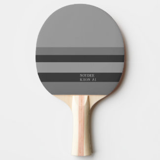 Halb und Streifen Horizontal Grau Silber Anthrazit Tischtennis Schläger