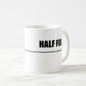 Halb voll - Tasse (VorderseiteRechts)