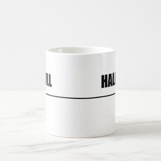 Halb voll - Tasse (Mittel)