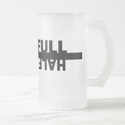 Halb volle/halb leere Tasse (Rechts)