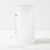 halb volles halb leeres des mattierten Zitats der Mattglas Bierglas (Mittel)