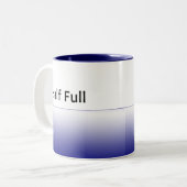 Halb vollfunktelegraphie, halb voll-lft zweifarbige tasse (Vorderseite Links)