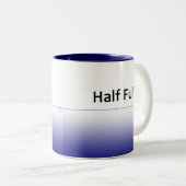 Halb vollfunktelegraphie, halb voll-lft zweifarbige tasse (VorderseiteRechts)