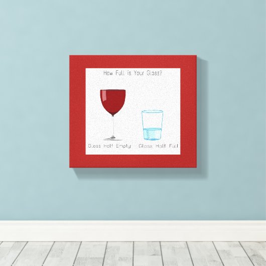 Halb Vollglas Leinwanddruck (Insitu (Holzboden))