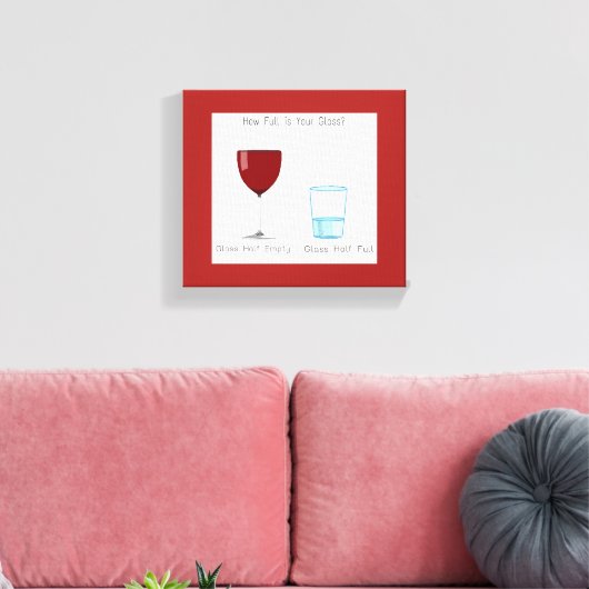 Halb Vollglas Leinwanddruck (Insitu (Wohnzimmer))