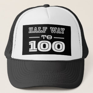 Halb Weg 100 Lustig 50. Geburtstag  Truckerkappe
