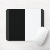 halb weiß halb schwarz, halb schwarz halb weiß mousepad (Mit Mouse)