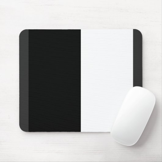 halb weiß halb schwarz, halb schwarz halb weiß mousepad (Mit Mouse)