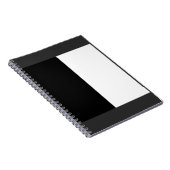 halb weiß halb schwarz, halb schwarz halb weiß notizblock (Rechte Seite)