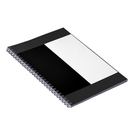 halb weiß halb schwarz, halb schwarz halb weiß notizblock (Rechte Seite)