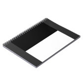 halb weiß halb schwarz, halb schwarz halb weiß notizblock (Linke Seite)